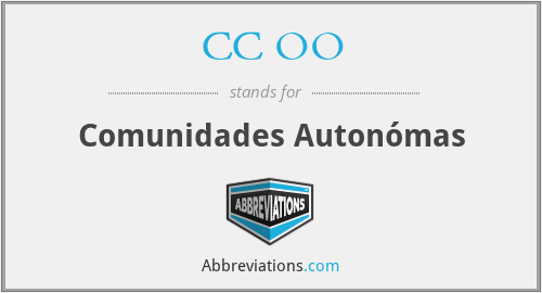 CC OO - Comunidades Autonómas